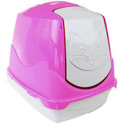 Caixa de areia fechada para gato Banheiro com porta basculante Pet Injet Toilet