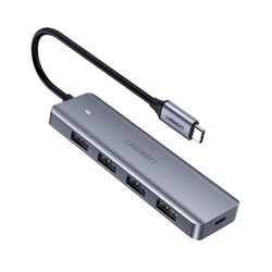 Hub USB-C 3 0 4 portas USB CM219 Cinza - Ugreen