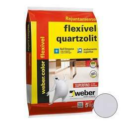 Rejunte Flexível 5Kg Cinza Platina - Quartzolit - 3911942