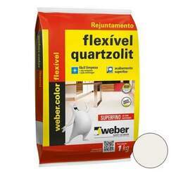 Rejunte Weber Flex 5Kg Branco - Quartzolit - 3911845