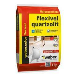 Rejunte Flexível Branco 1kg - Quartzolit - 3911837