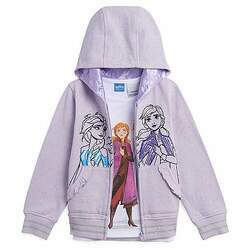 Conjunto Disney Frozen 2 - Moletom com capuz e camiseta
