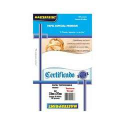 Papel Certificado Masterprint Vergê A4 180g pct c/50 fls - Branco