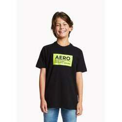 Camiseta Aeropostale Teen AERO Green Box Preta