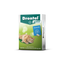 Vermifugo Drontal Gatos com 4 comprimidos - Elanco